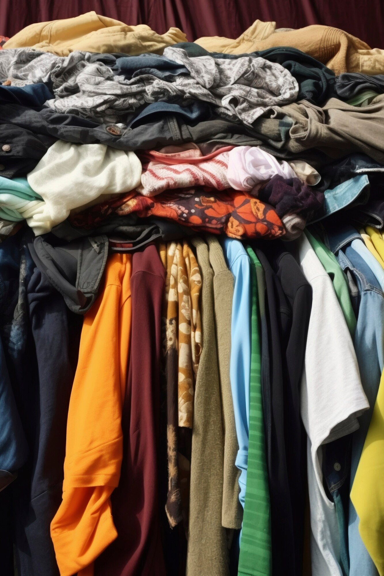 fast-fashion-concept-with-piles-clothes_23-2150871444